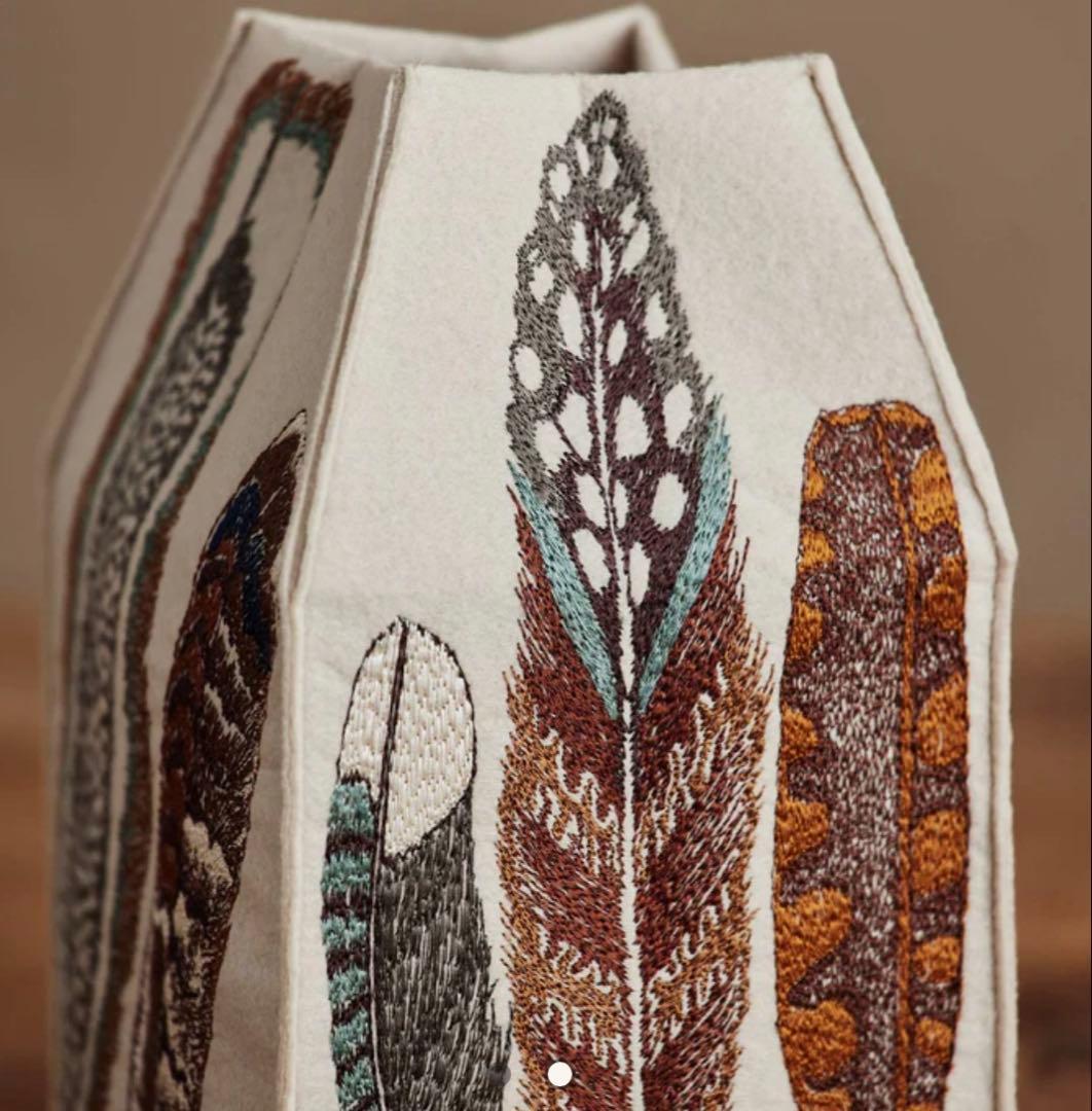 Coral & Tusk ティッシュボックス ケースfeathers 羽