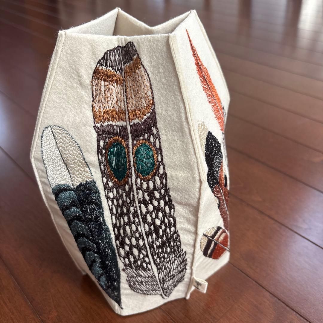 Coral & Tusk ティッシュボックス ケースfeathers 羽