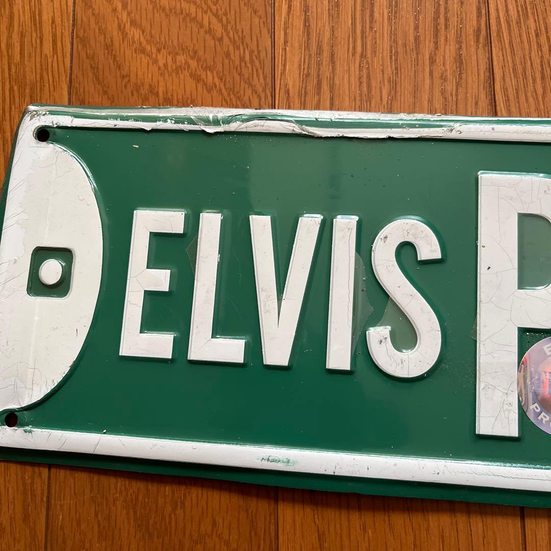 エルビス・プレスリー ネームプレート　希少品　激レア 値引き　グリーン