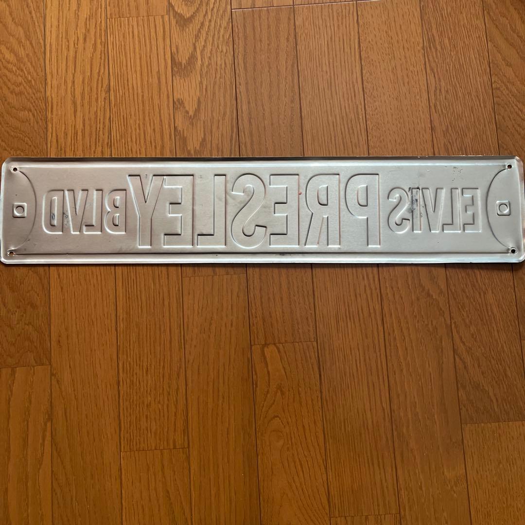 エルビス・プレスリー ネームプレート　希少品　激レア 値引き　グリーン