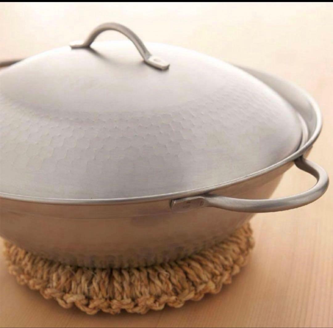 【燕三条製】肴七味ステンレス製 卓上鍋24cm【新品】