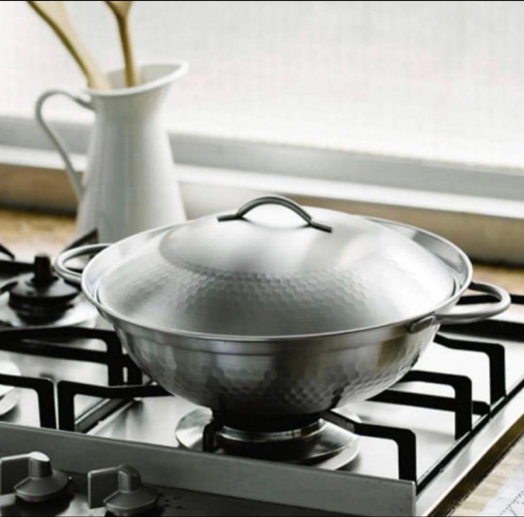 【燕三条製】肴七味ステンレス製 卓上鍋24cm【新品】