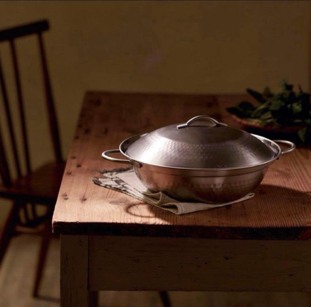 【燕三条製】肴七味ステンレス製 卓上鍋24cm【新品】