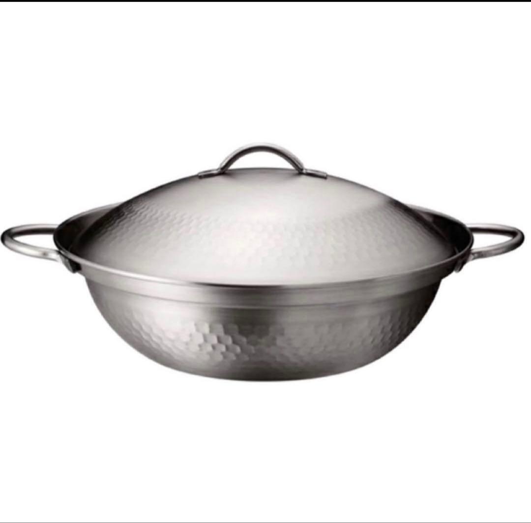 【燕三条製】肴七味ステンレス製 卓上鍋24cm【新品】
