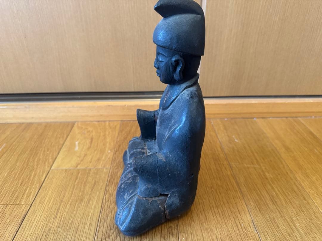 天神様　時代　骨董　仏具　神具　アンティーク　オブジェ　置物　神棚　古物