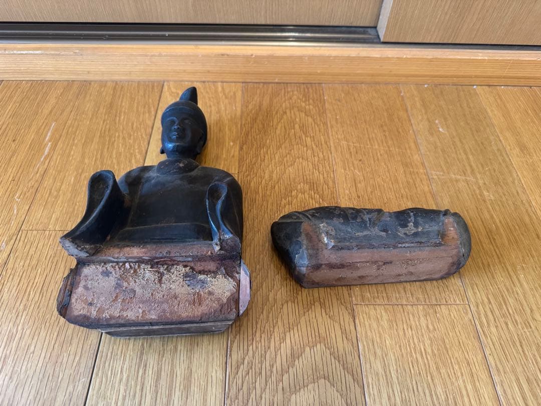 天神様　時代　骨董　仏具　神具　アンティーク　オブジェ　置物　神棚　古物