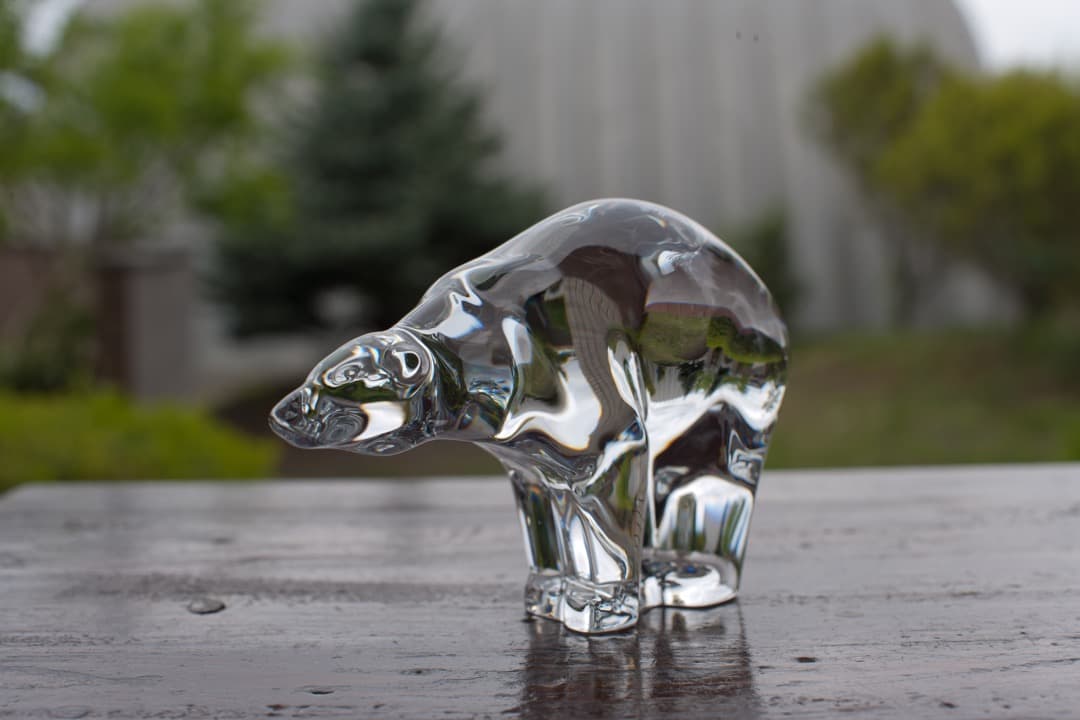 ■  極上バカラ  ポーラベア シロクマ 白熊  オブジェ　Baccarat