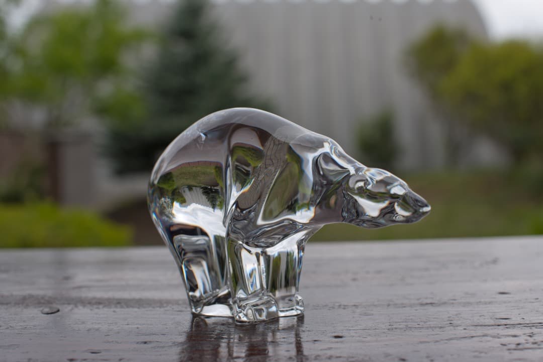 ■  極上バカラ  ポーラベア シロクマ 白熊  オブジェ　Baccarat