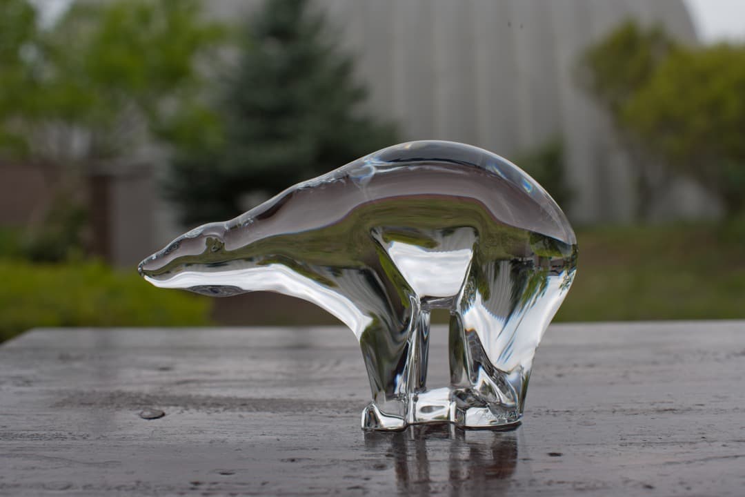 ■  極上バカラ  ポーラベア シロクマ 白熊  オブジェ　Baccarat