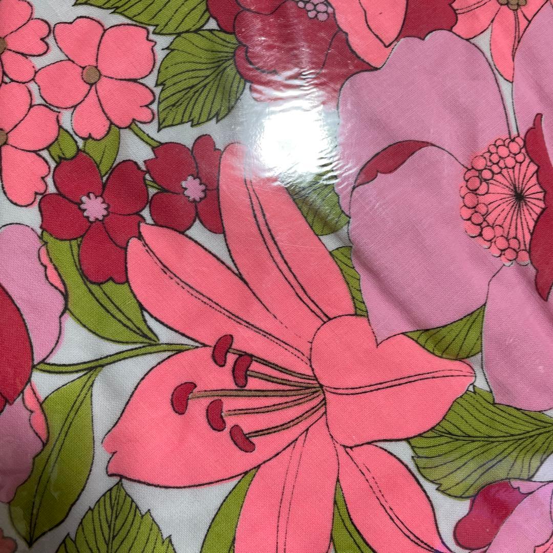 未開封◇昭和レトロ シーツ 布団カバー レトロポップ 花柄 フラワー 2