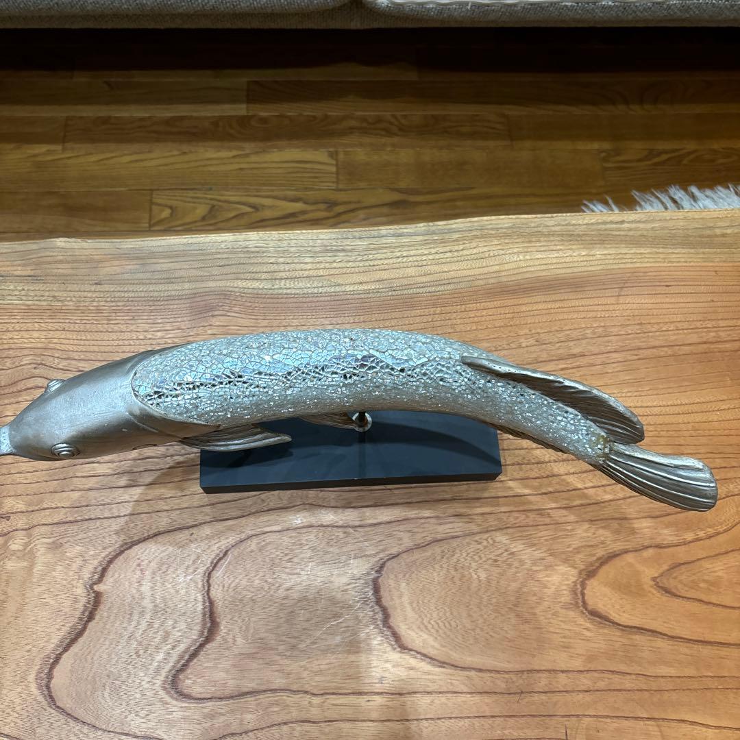 金運を呼び込む　銀色ピカピカのアロアナ