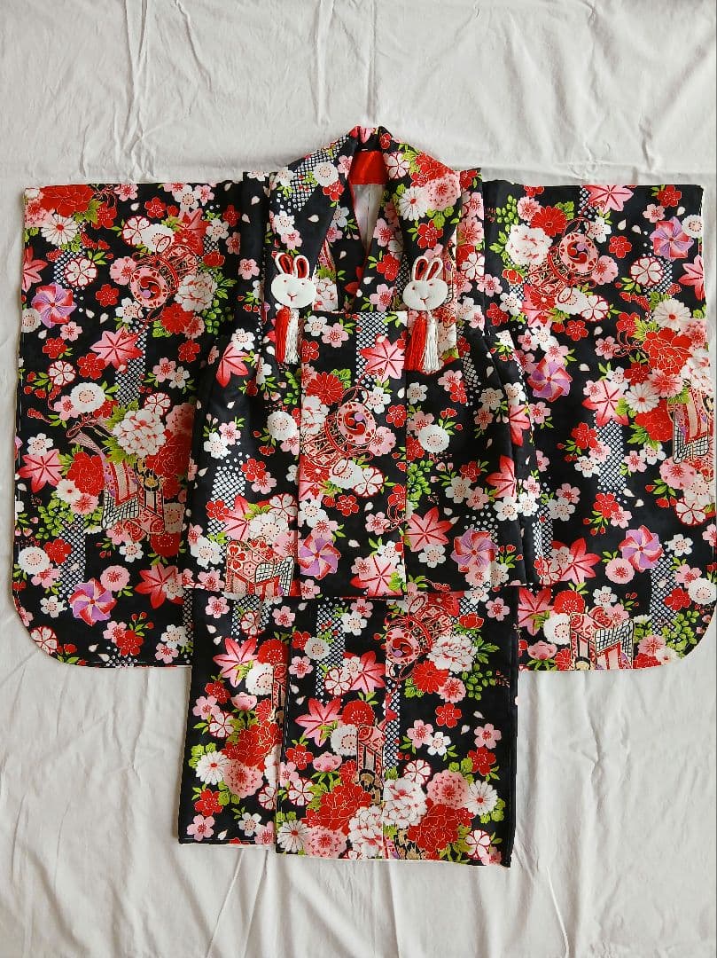 3才女の子用　七五三着物セット