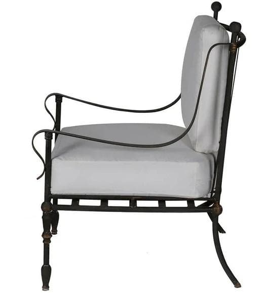 アームチェア シングルソファ アイアンフレーム クラシック AN-42082