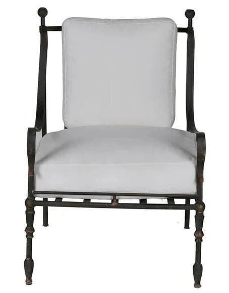 アームチェア シングルソファ アイアンフレーム クラシック AN-42082