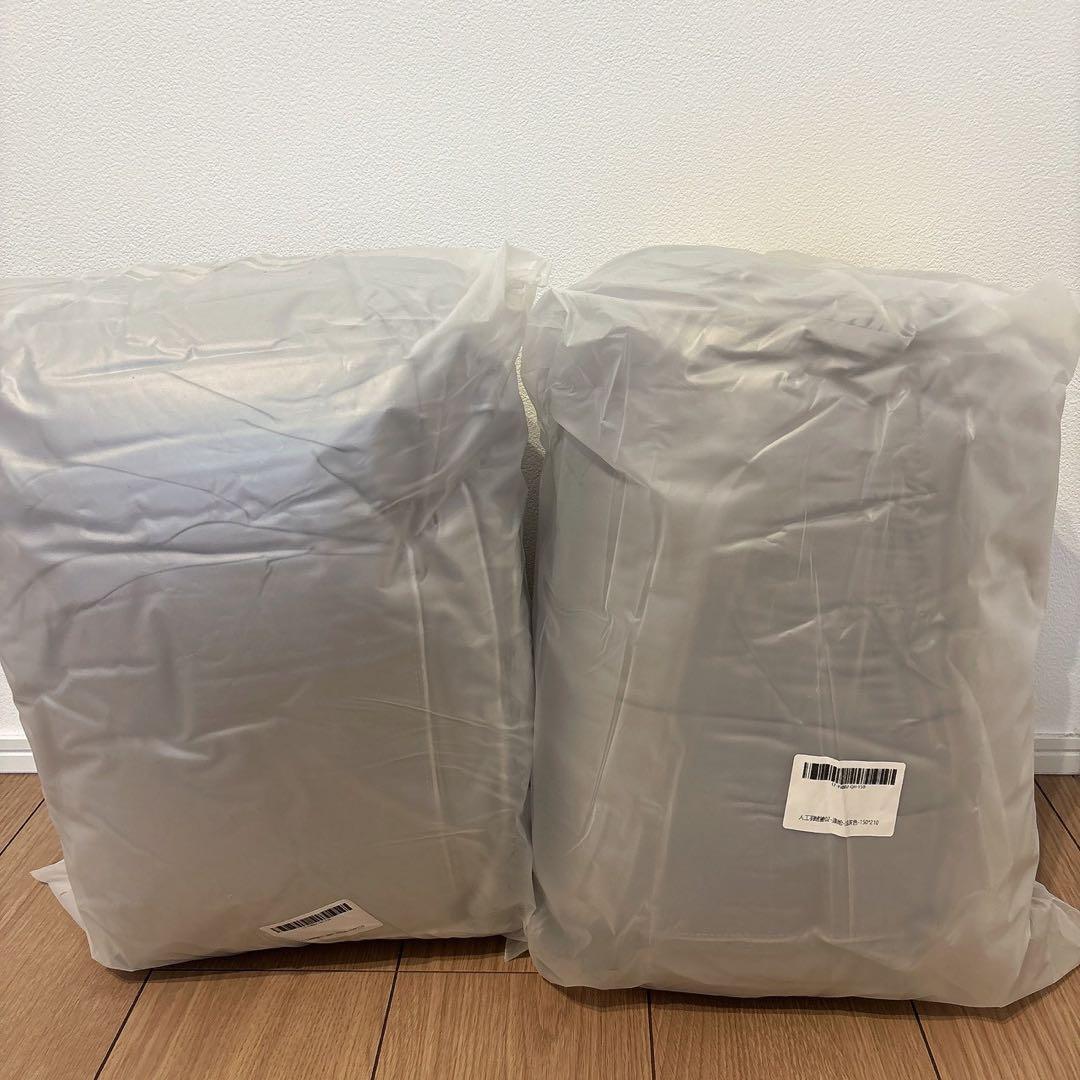 掛け布団 シングル グレー 2セット人工羽毛布団 軽量 洗える 抗菌 防臭防ダニ