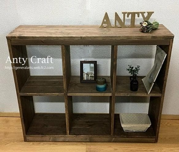 【引取可能】オープンラック 3列×2段の収納棚 本棚 飾り棚 幅87cm