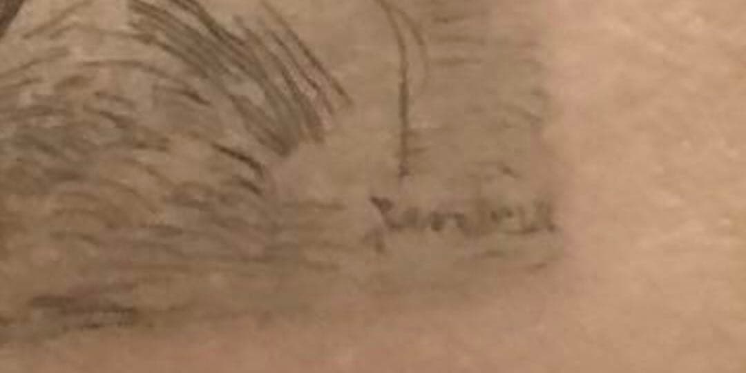 【エッチング作品】ルノアール風サイン入り（模写？／鑑定推奨）額付き