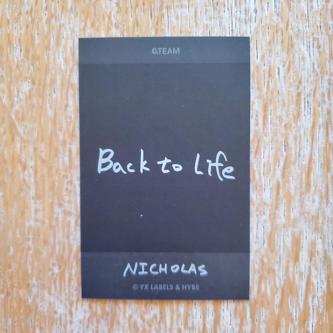 &TEAM Back to Life POPUP ポップアップ チェキ ニコラス - メルカリ