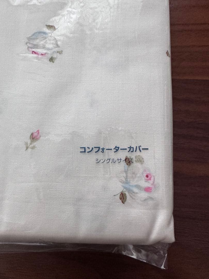 未使用ラルフローレン　シングルコンフォーターカバー&ピロケース2枚セット　バラ