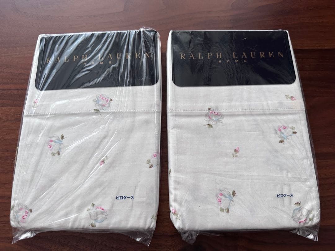 未使用ラルフローレン　シングルコンフォーターカバー&ピロケース2枚セット　バラ