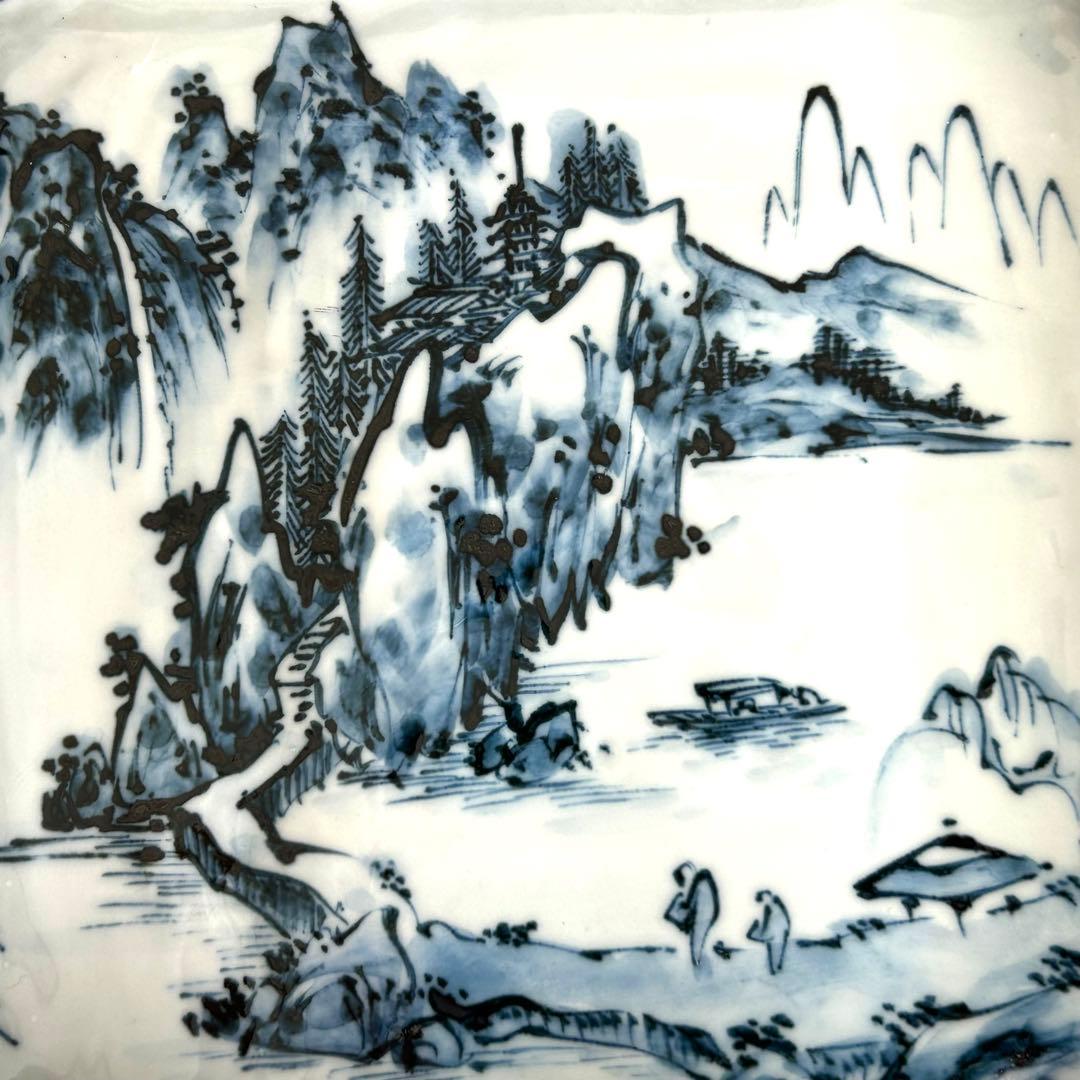 京焼 清水焼 六斎陶房 幸之介窯 染付 角皿 箱付 和食器 鉢 皿 - メルカリ