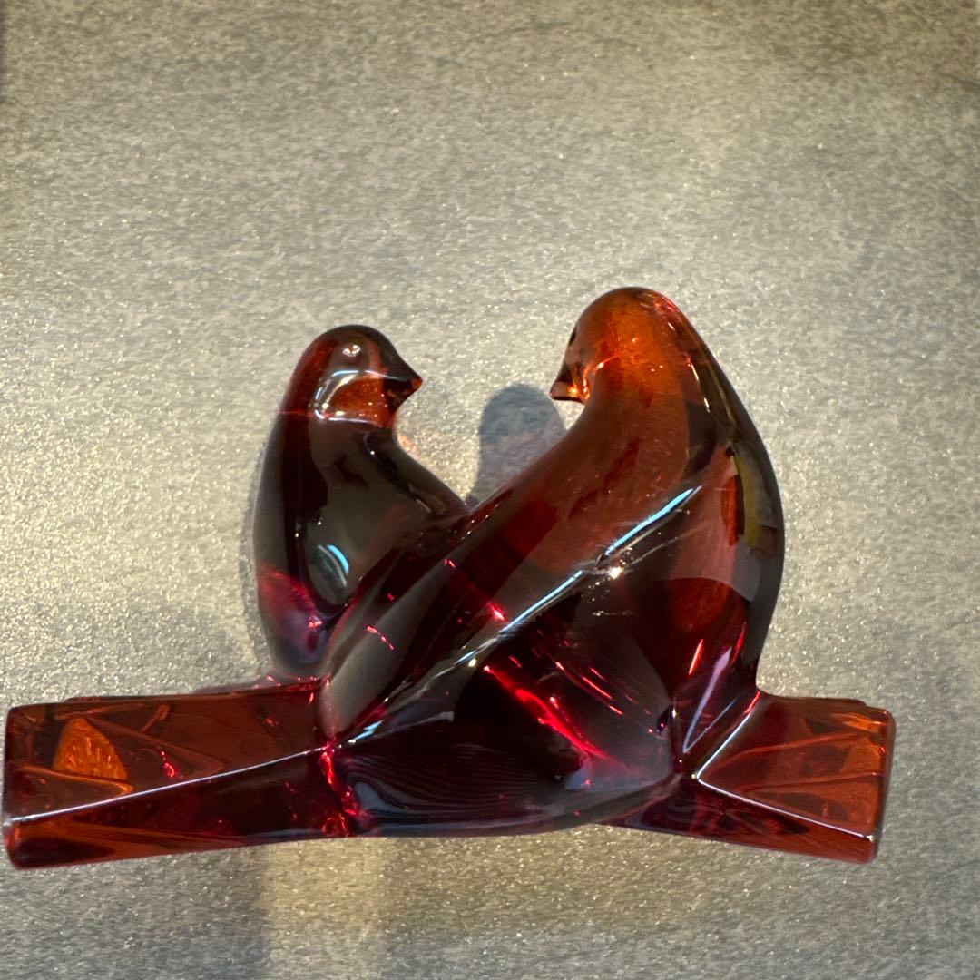 Baccarat バカラ 鳩の置物
