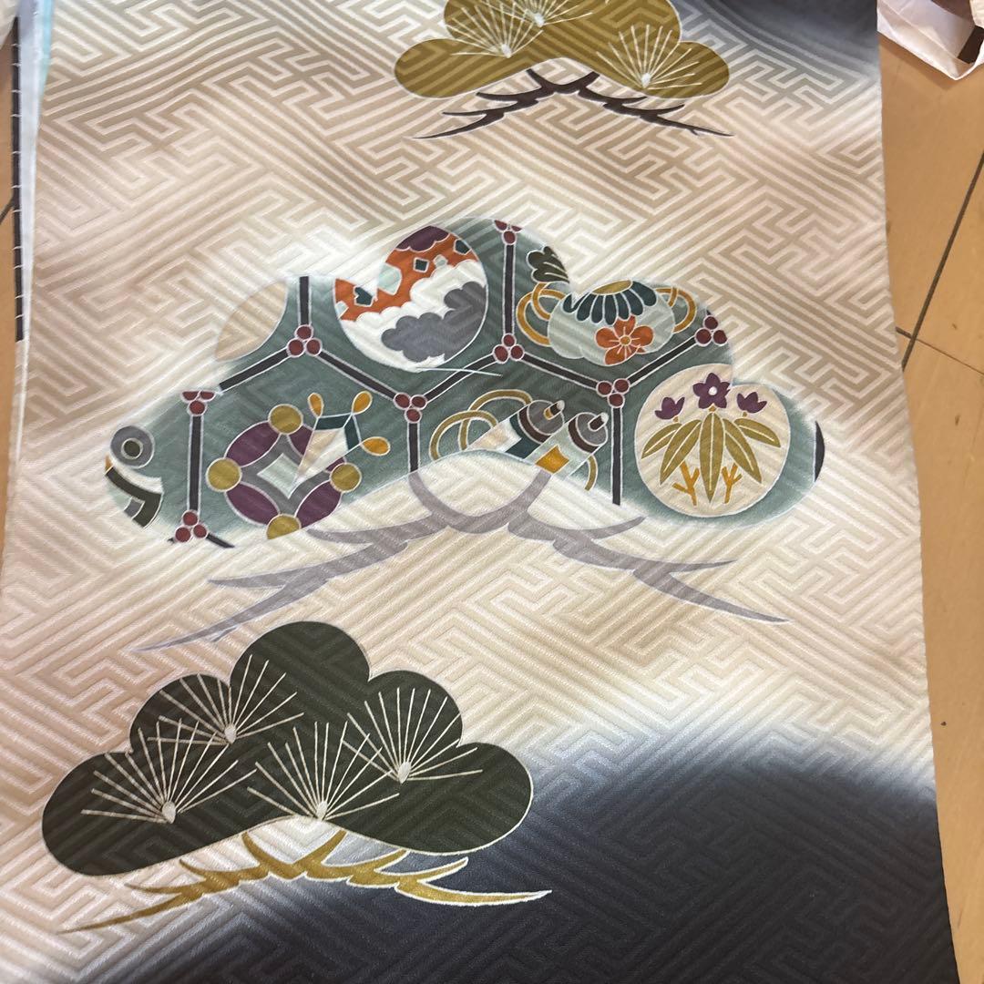 七五三用伝統的和服　男の子5歳 １ヶ月後けします