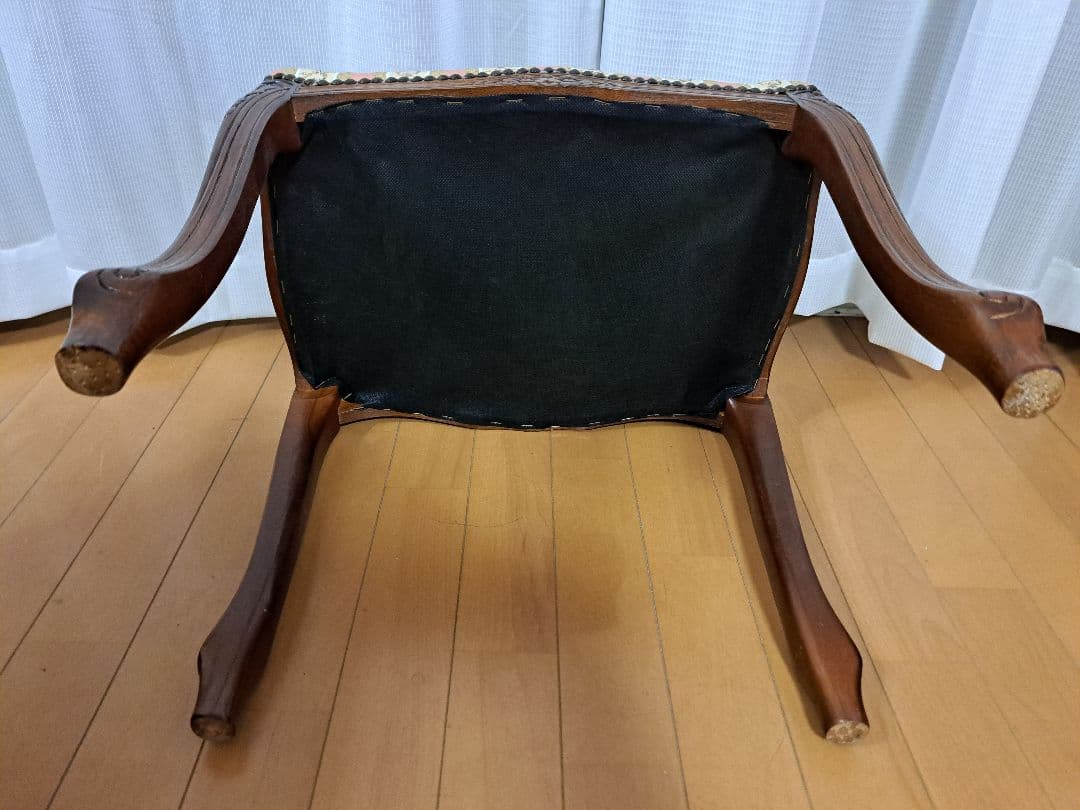 クラシック彫刻デザイン 猫足スツール