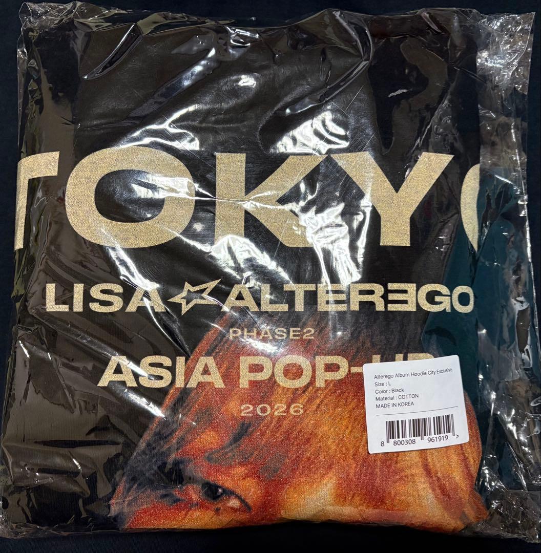 即日発送】LiSA ポップアップ パーカー L フーディー BLACKPINK - メルカリ