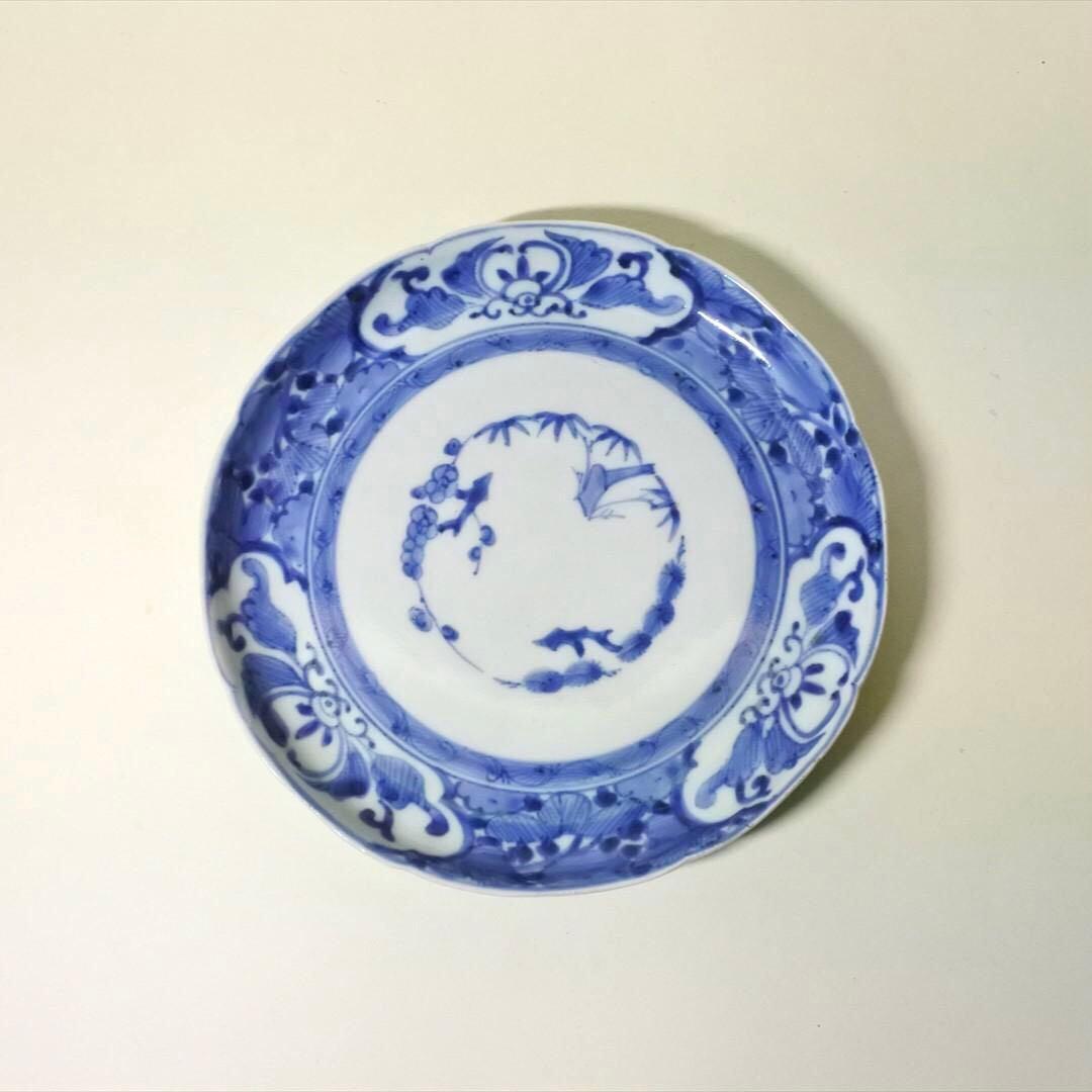 江戸中期〜後期　伊万里　染付　中皿　骨董品　アンティーク　h 楽天市場】骨董○古伊万里染付唐子人形文皿○江戸後期-19世紀 | 肥前