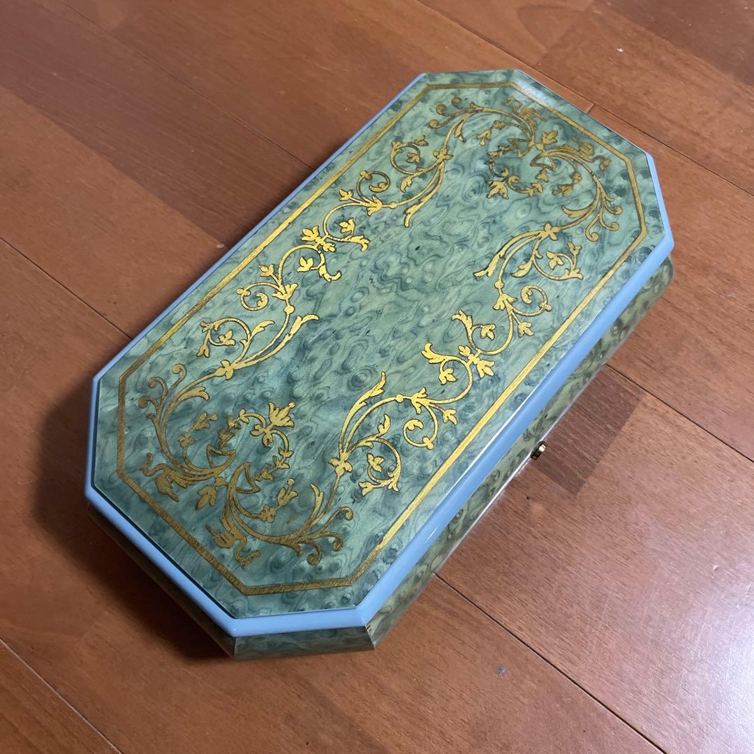 オルゴール　REUGE(リュージュ) ブルーボックス　限定モデル　幸せの青い小箱