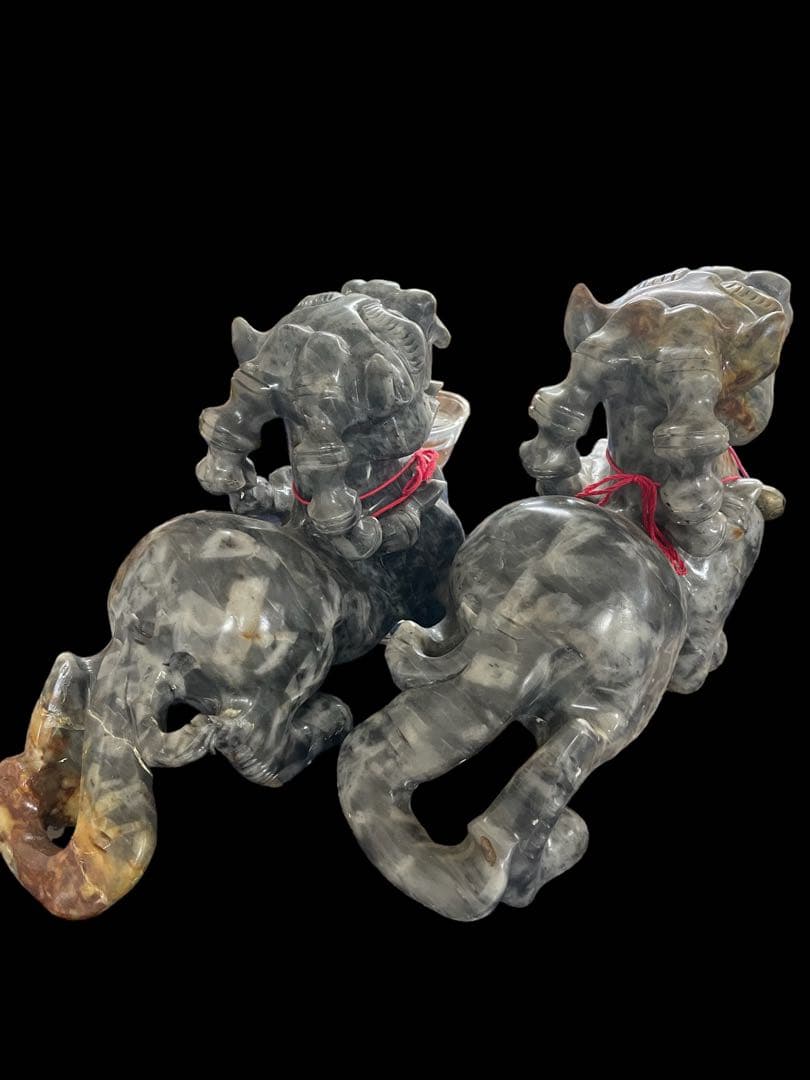 貔貅　ヒキュウ　大理石　開運　風水