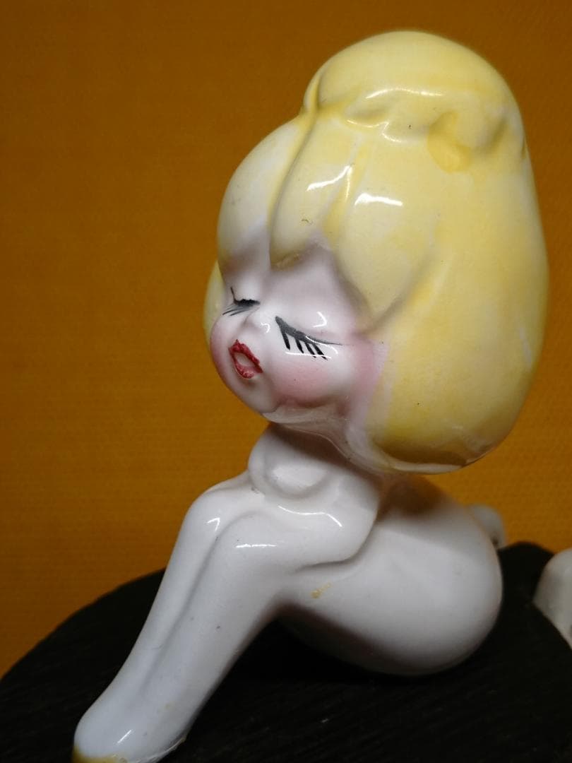 【美品】ビンテージ　人形　陶器　置物　インテリア　工芸品　美術品　A2934