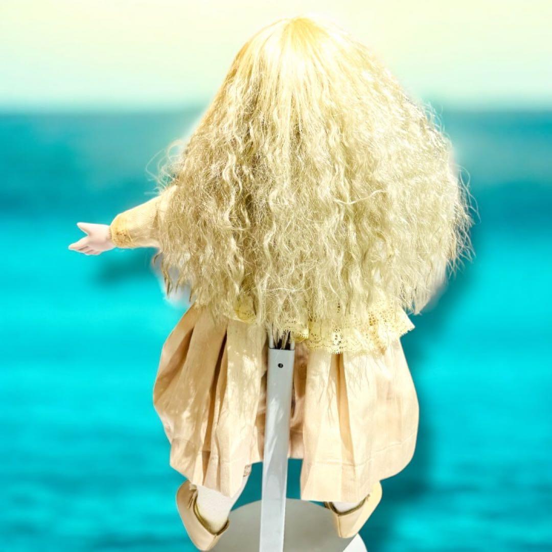 ひまわり ビスクドール ロングフェイス ジュモー トリステ 証明書付き