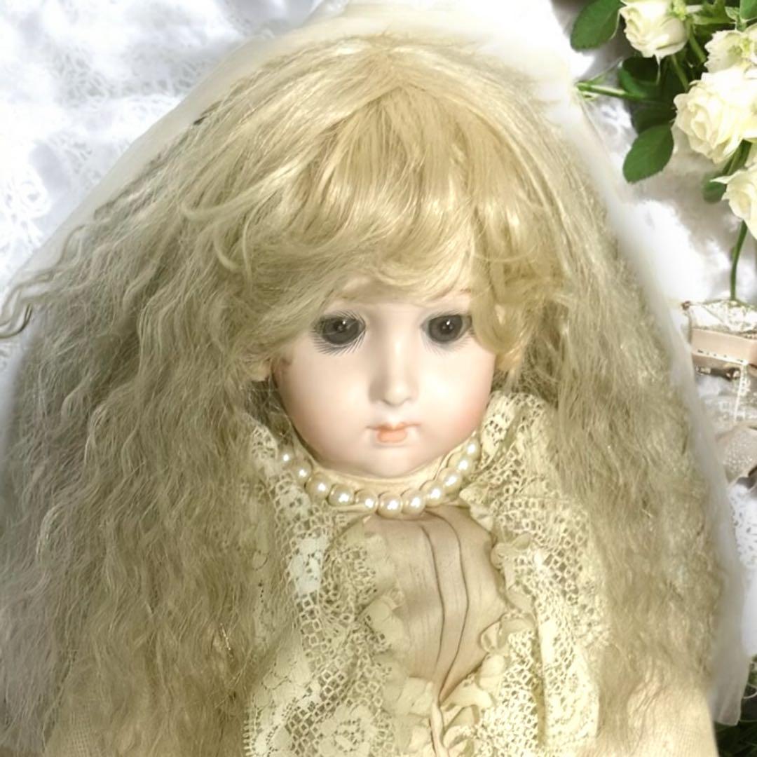 ひまわり ビスクドール ロングフェイス ジュモー トリステ 証明書付き