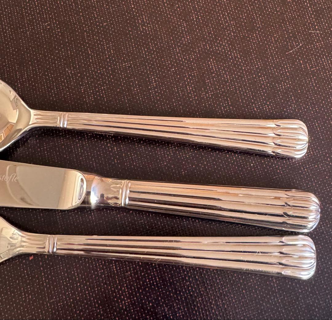 Christofle クリストフル オシリス 3本セット ステンレス ①