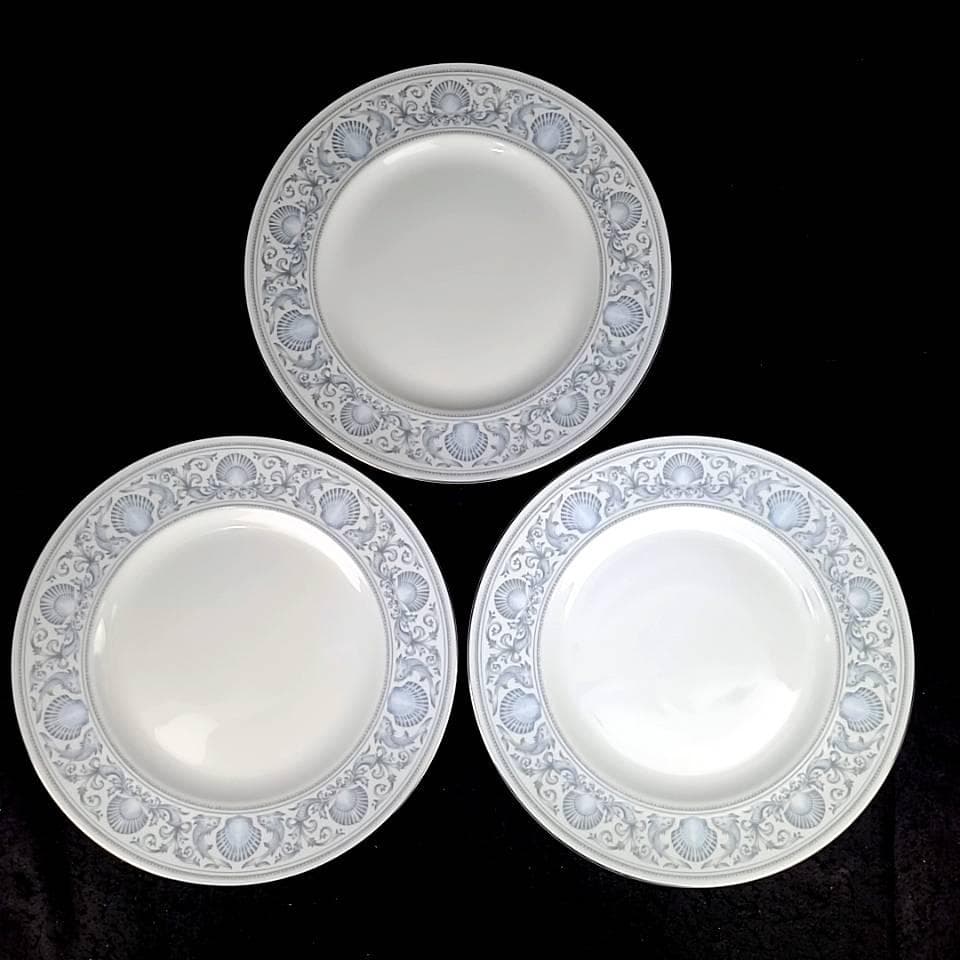 〇美品〇ウェッジウッド　ドルフィン　ホワイト　ディナープレート　6枚