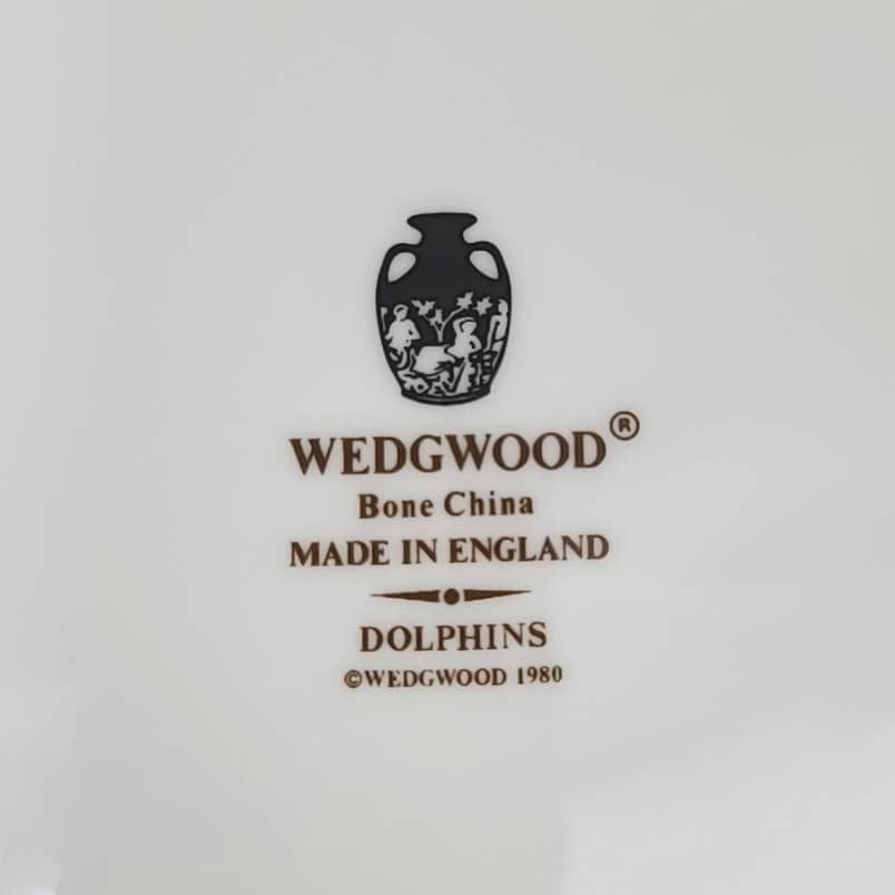 〇美品〇ウェッジウッド　ドルフィン　ホワイト　ディナープレート　6枚