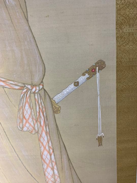 山田真山/琉球王朝/絹本着色/沖䋲光雲鞆音平和祈念像 - メルカリ