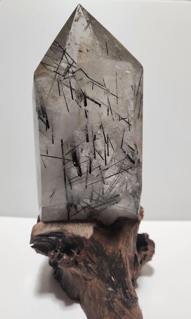 ☆ルチル 置物 ポイント六角柱 天然石 原石