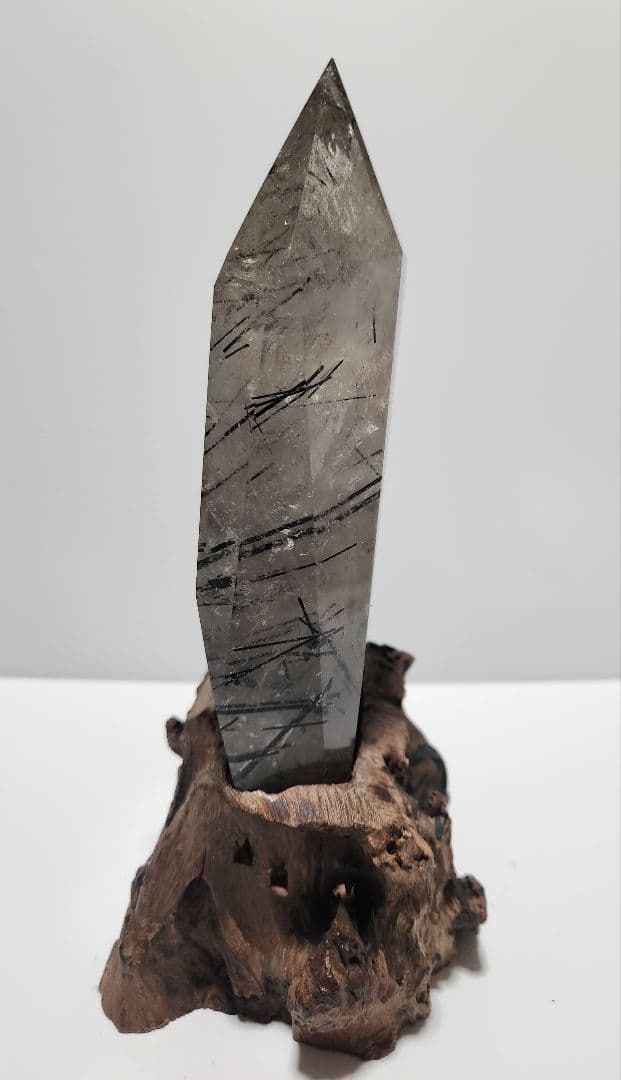 ☆ルチル 置物 ポイント六角柱 天然石 原石