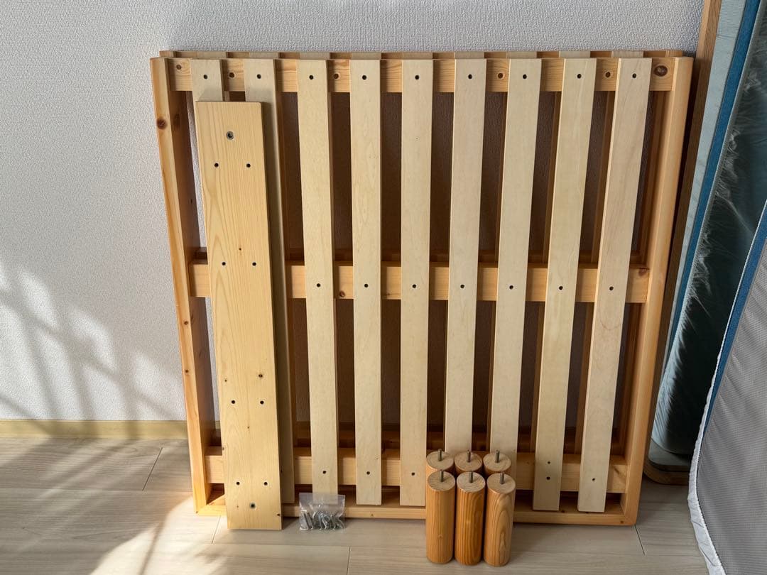 ネルコ neruco すのこベッドフレーム　シングル