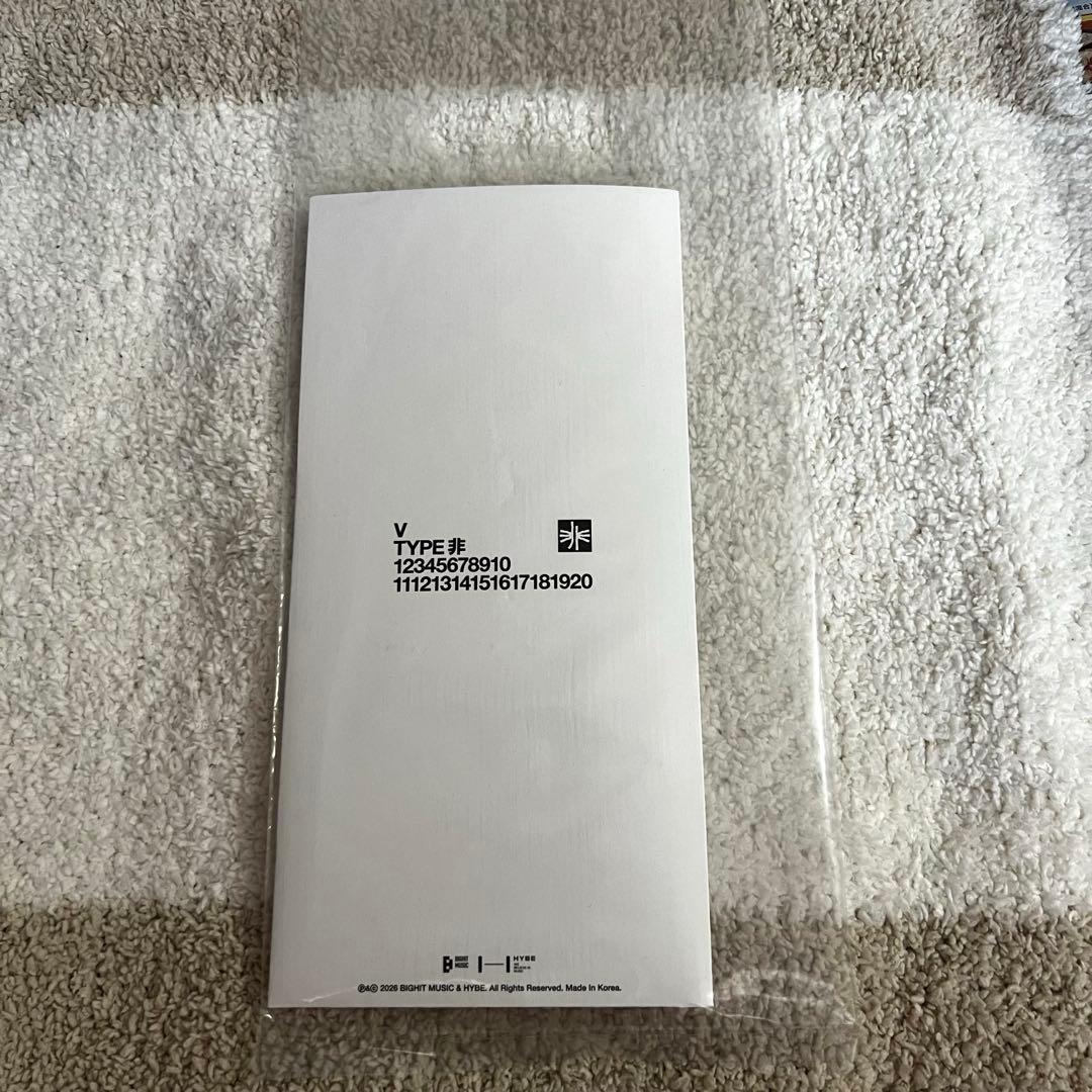 BTS V テテ テヒョン TYPE非 展示会 入場特典 デジタルコード 図録