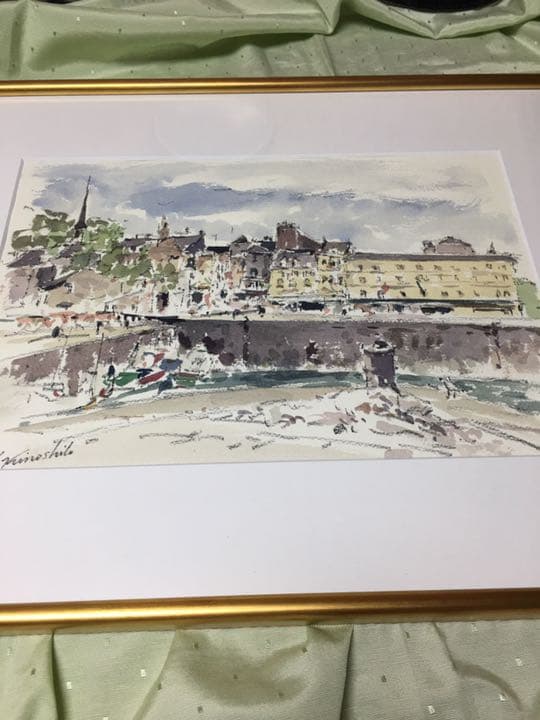 木下博寧画伯水彩画　【オンフルール】