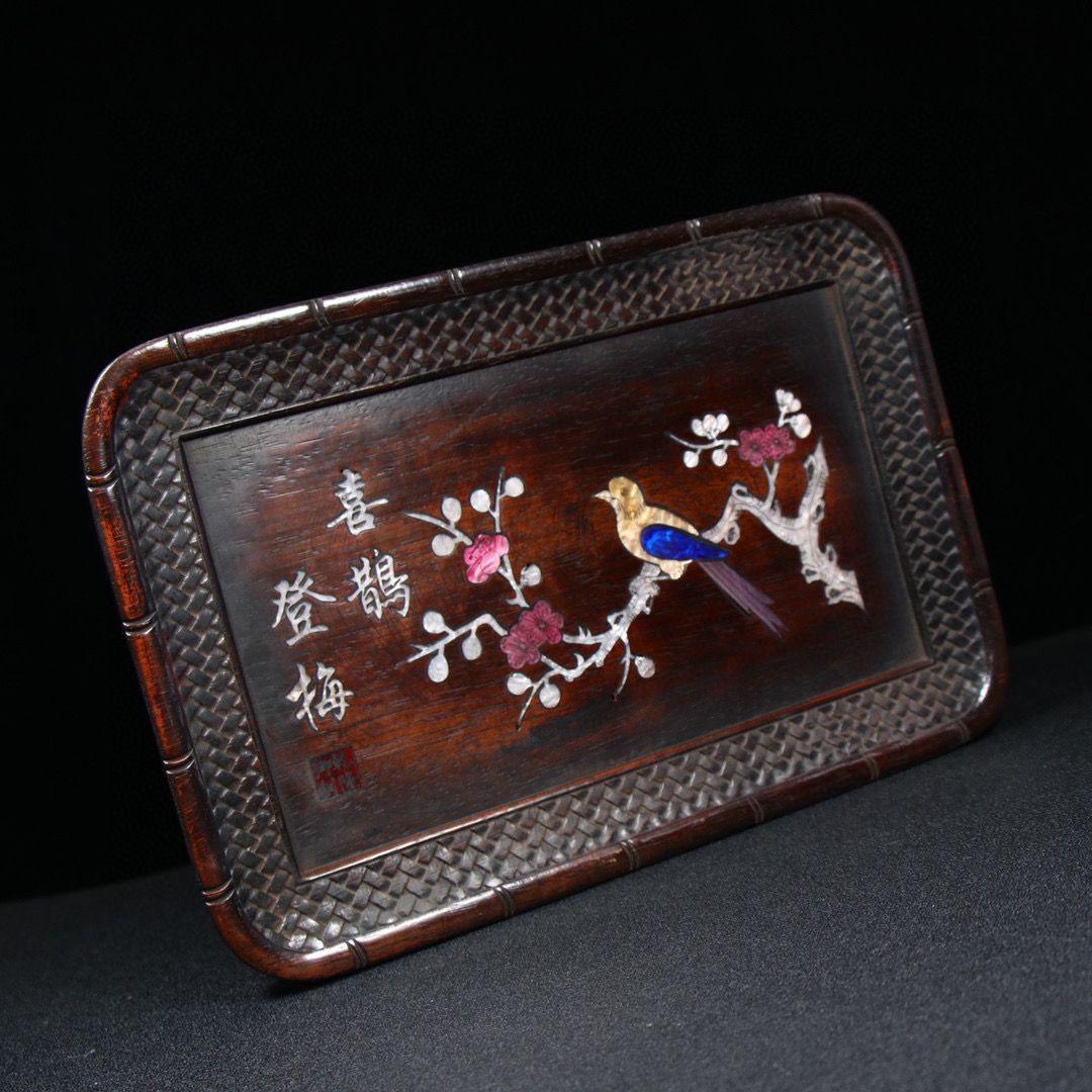 螺钿紫檀茶｛レッドロ-ズウッドティ—ト☆｝