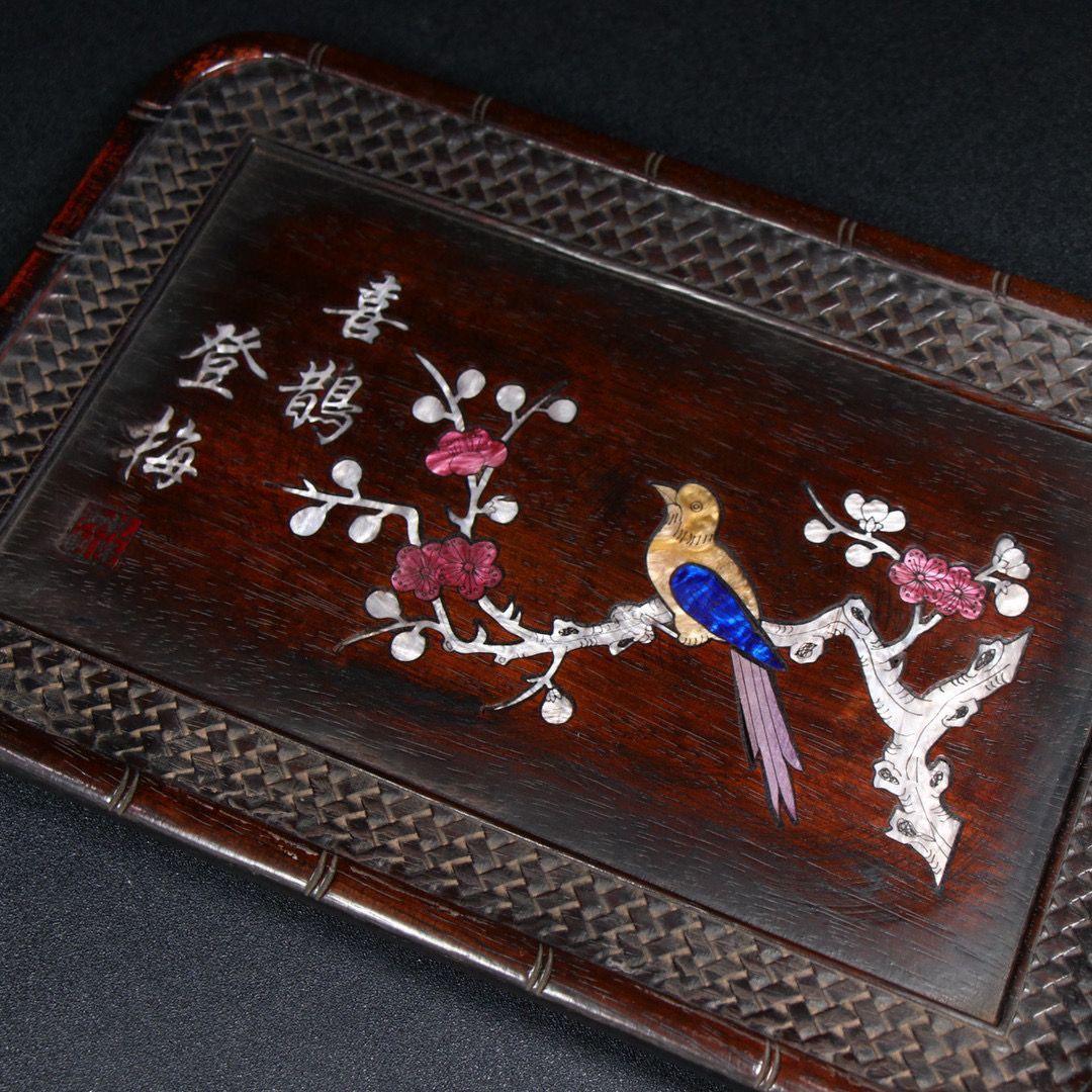 螺钿紫檀茶｛レッドロ-ズウッドティ—ト☆｝