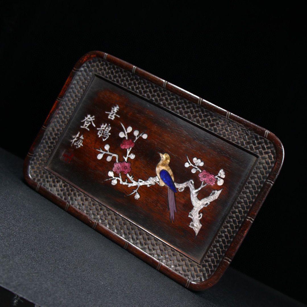 螺钿紫檀茶｛レッドロ-ズウッドティ—ト☆｝