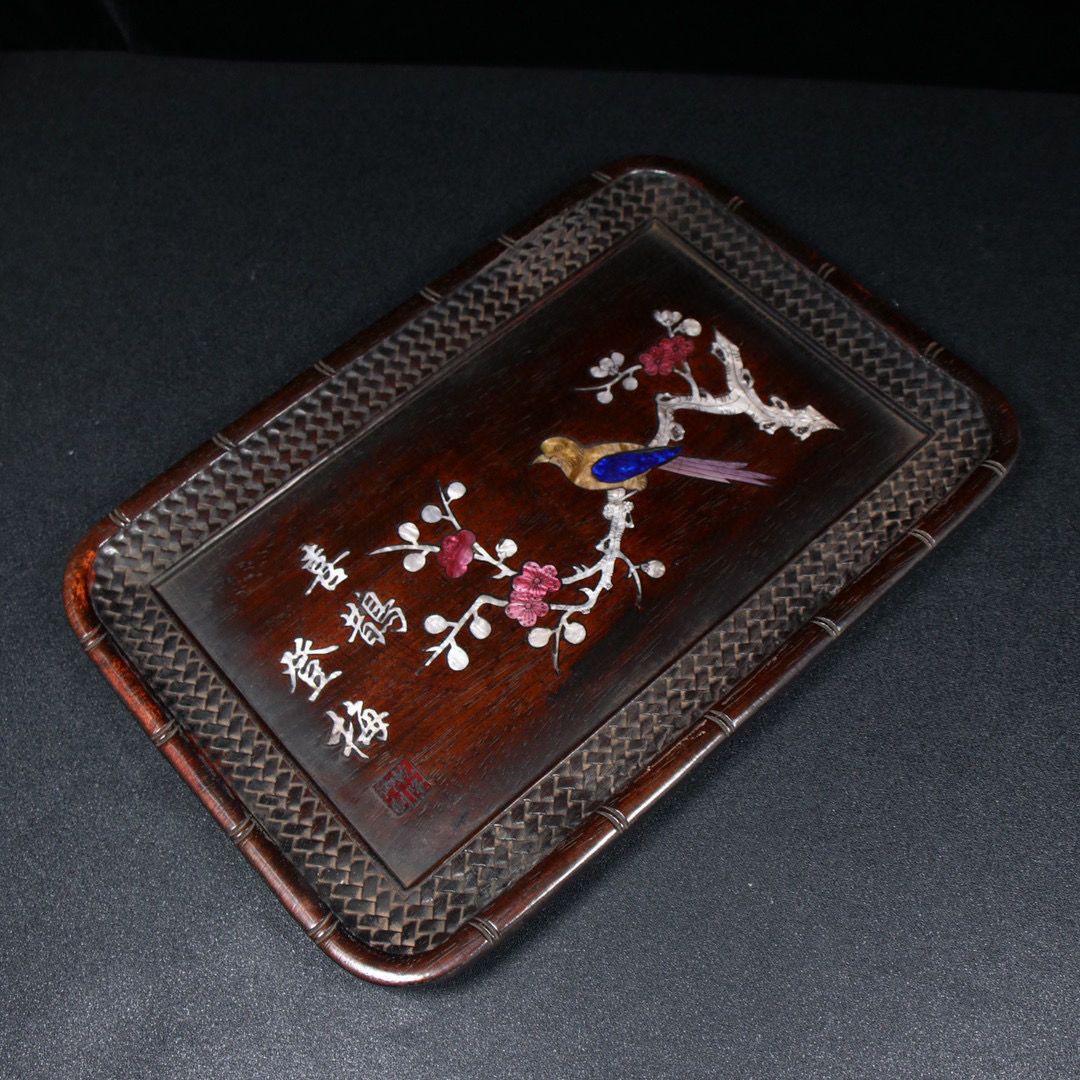 螺钿紫檀茶｛レッドロ-ズウッドティ—ト☆｝