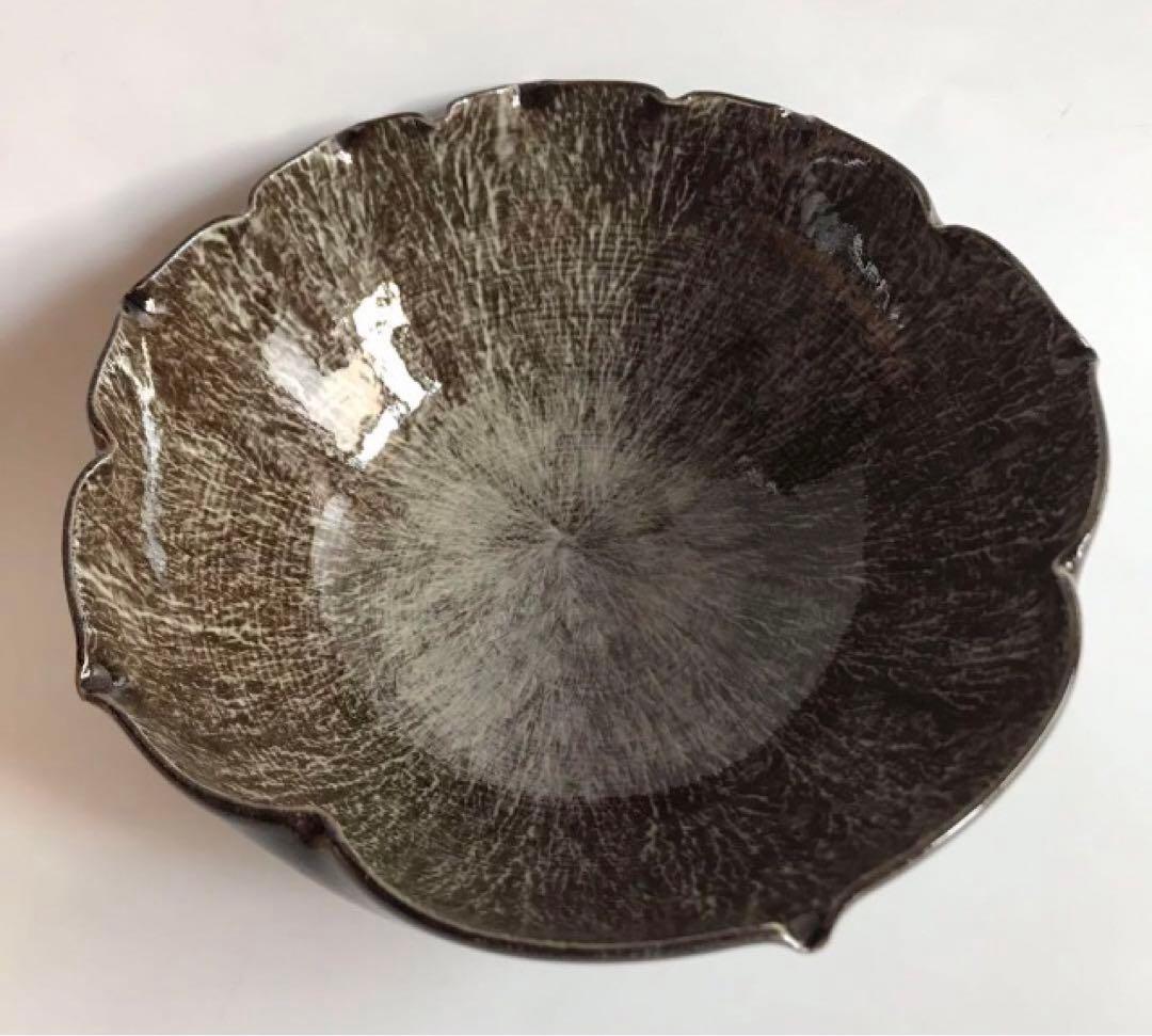 長崎県無形文化財指定 十三代臥牛窯 横石臥牛 刷毛目 菓子鉢 共箱　3点