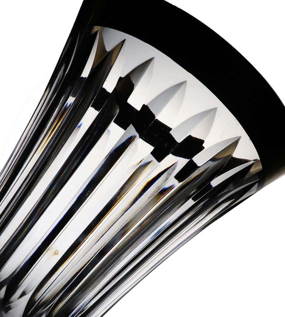 オールド・バカラ 美術館級1880年頃 金縁装飾特大切子壺 31.5cm 花瓶